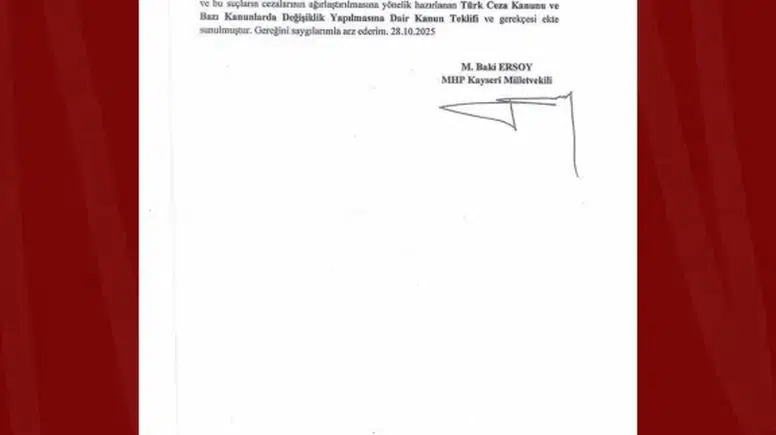 Kadın ve Çocuk Suçlarına İndirim Dönemi Bitiyor mu? MHP'li Baki Ersoy'dan Tarihi Kanun Teklifi!