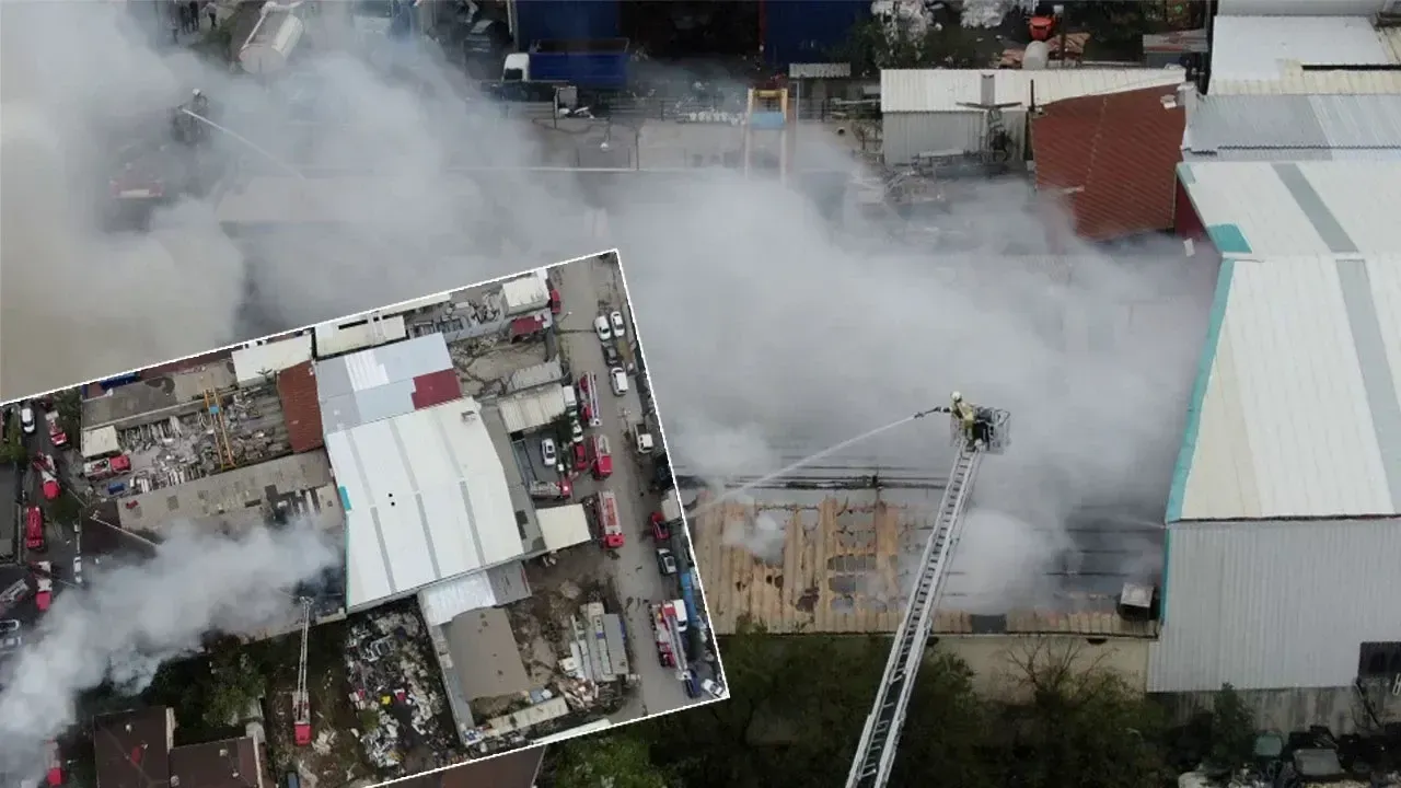 Ataşehir’de Korkutan Fabrika Yangını: 4 İşçi Dumandan Etkilendi 1