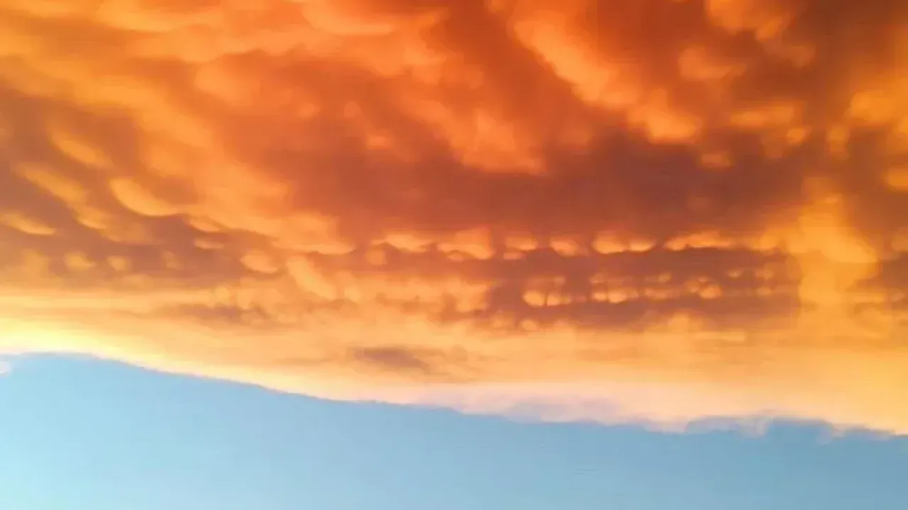 Sağanak sonrası Mammatus bulutları görüldü 4