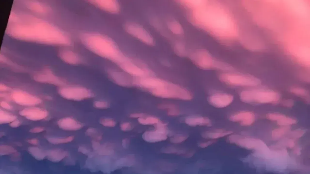 Sağanak sonrası Mammatus bulutları görüldü 1