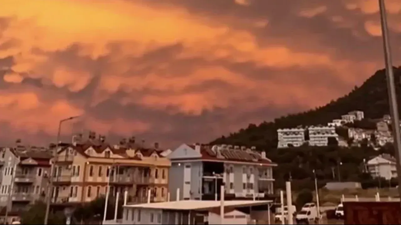 Sağanak sonrası Mammatus bulutları görüldü 2