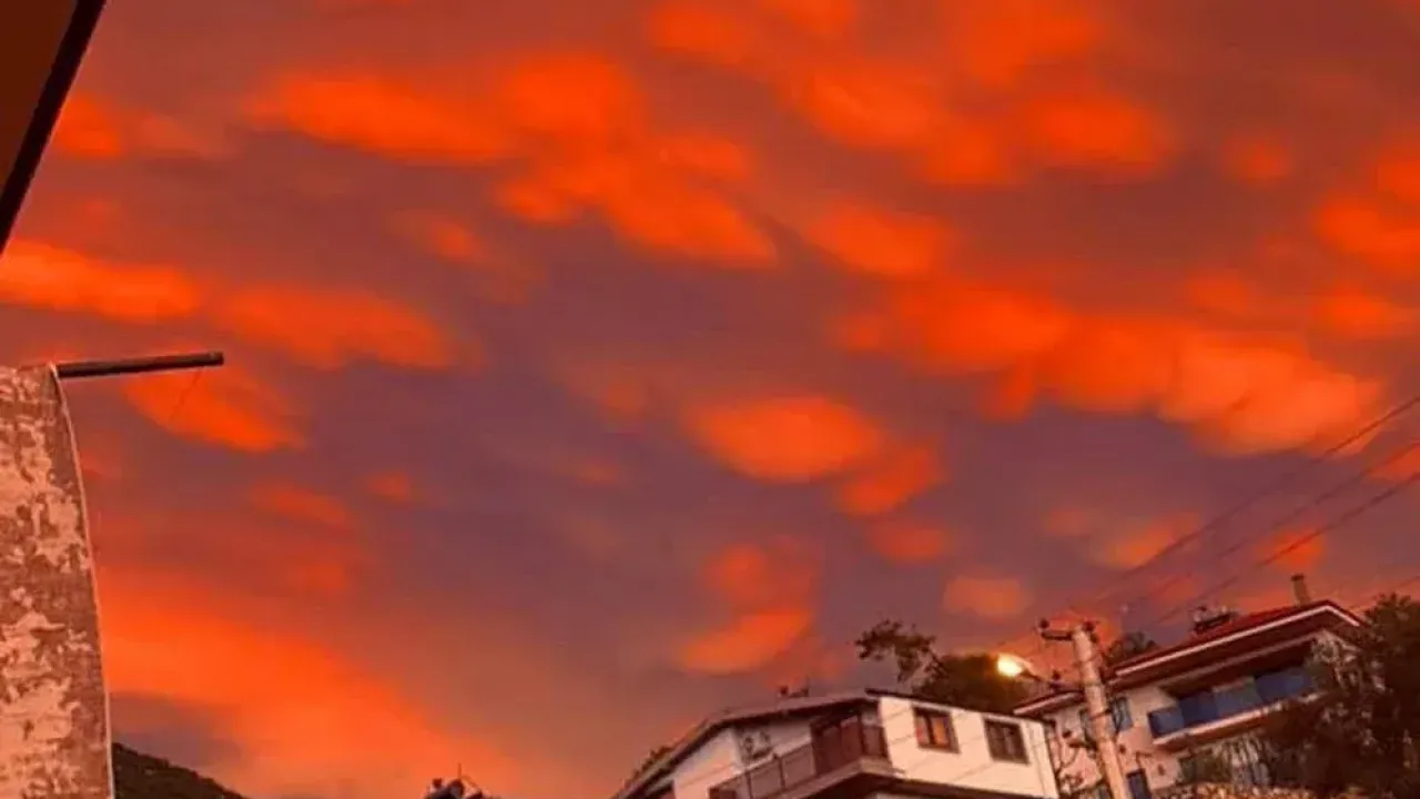 Sağanak sonrası Mammatus bulutları görüldü 3