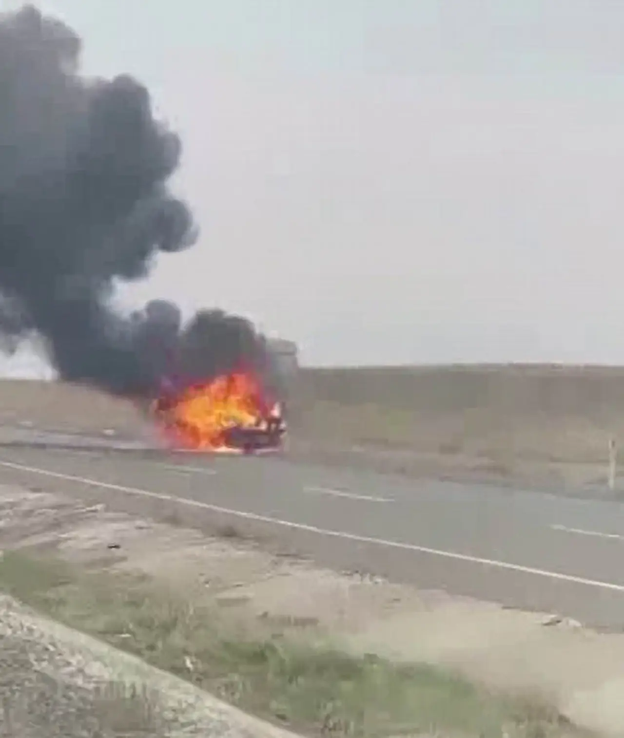 Yolda şok yangın! Alev topuna döndü 2