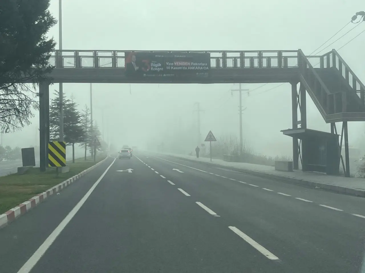 Kütahya Tavşanlı’da sis alarmı: Sürücüler dikkat! 1