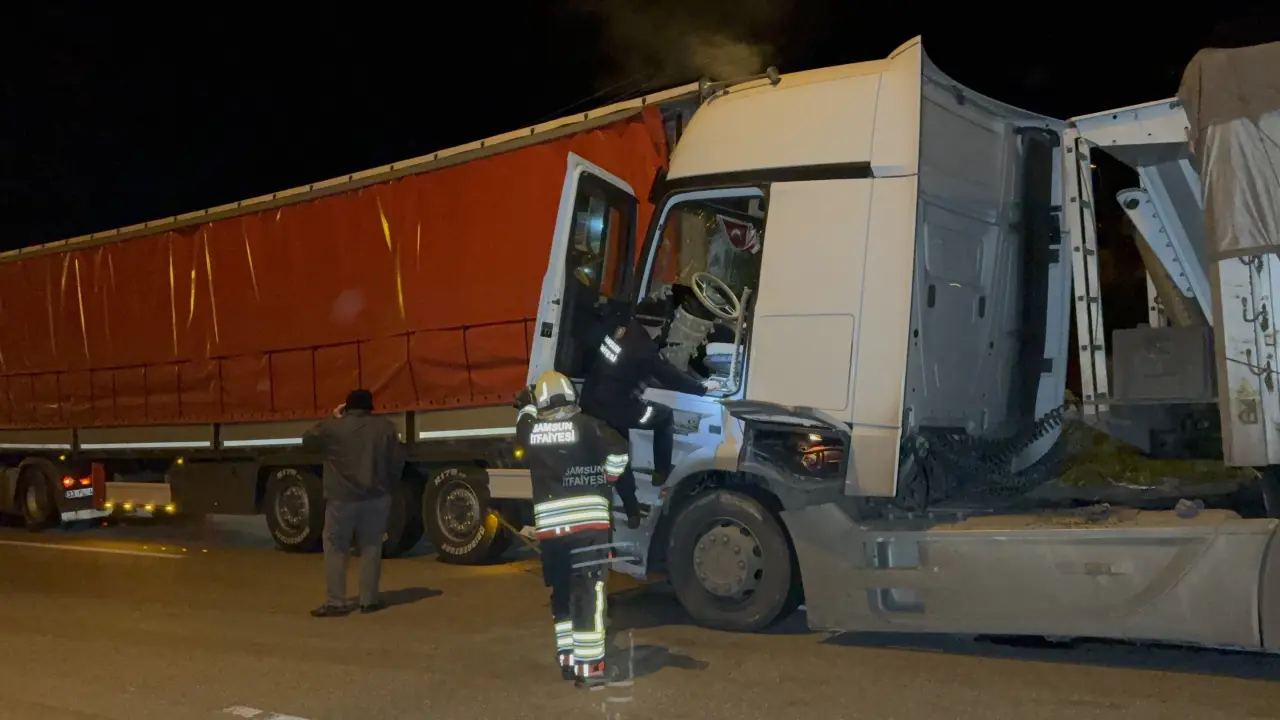 Samsun’da tır dehşeti: Gece yarısı yol bir anda karıştı 2