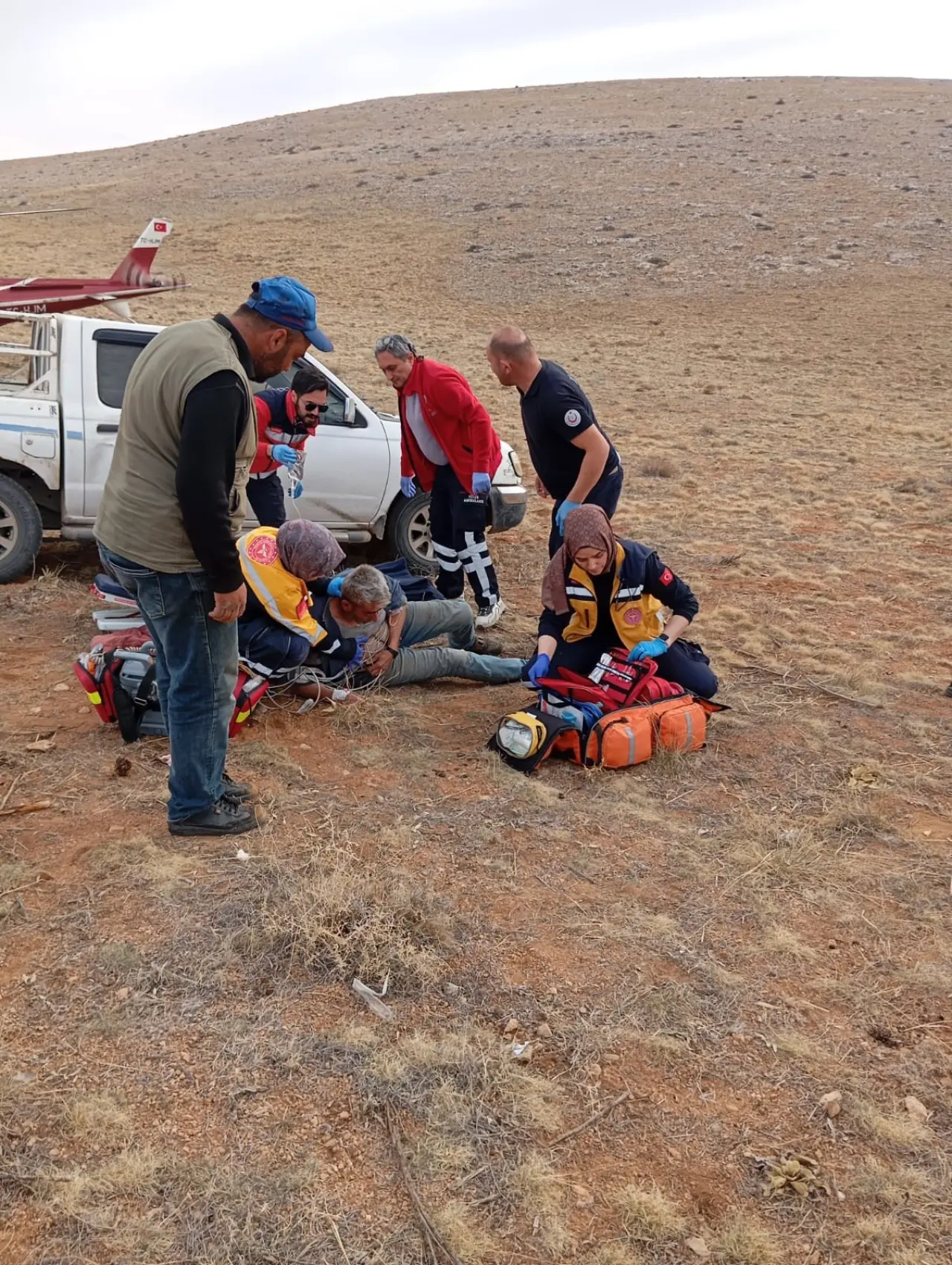 Çoban dağda kalp krizi geçirdi: Hava ambulansı seferber oldu! 1