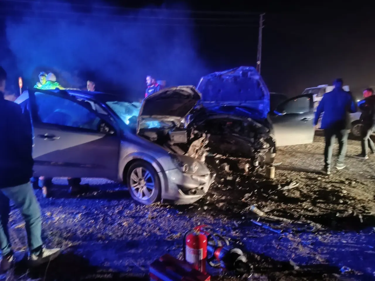 Adıyaman'da korkunç çarpışma! 5 yaralı 1