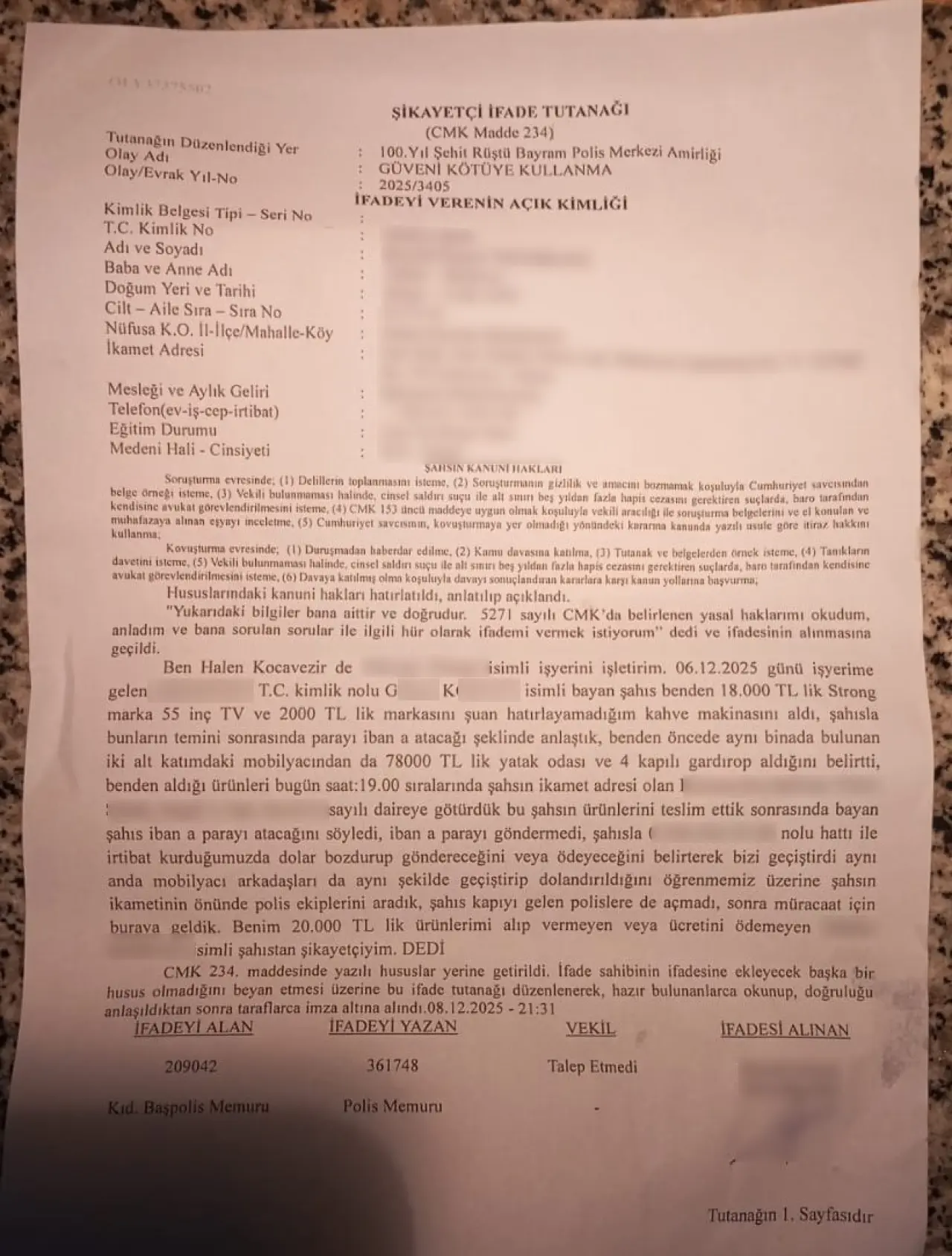 Valilik personeliyim’ yalanıyla esnafı tuzağa düşürdü, 98 bin liralık ürünle dolandırdı! 3