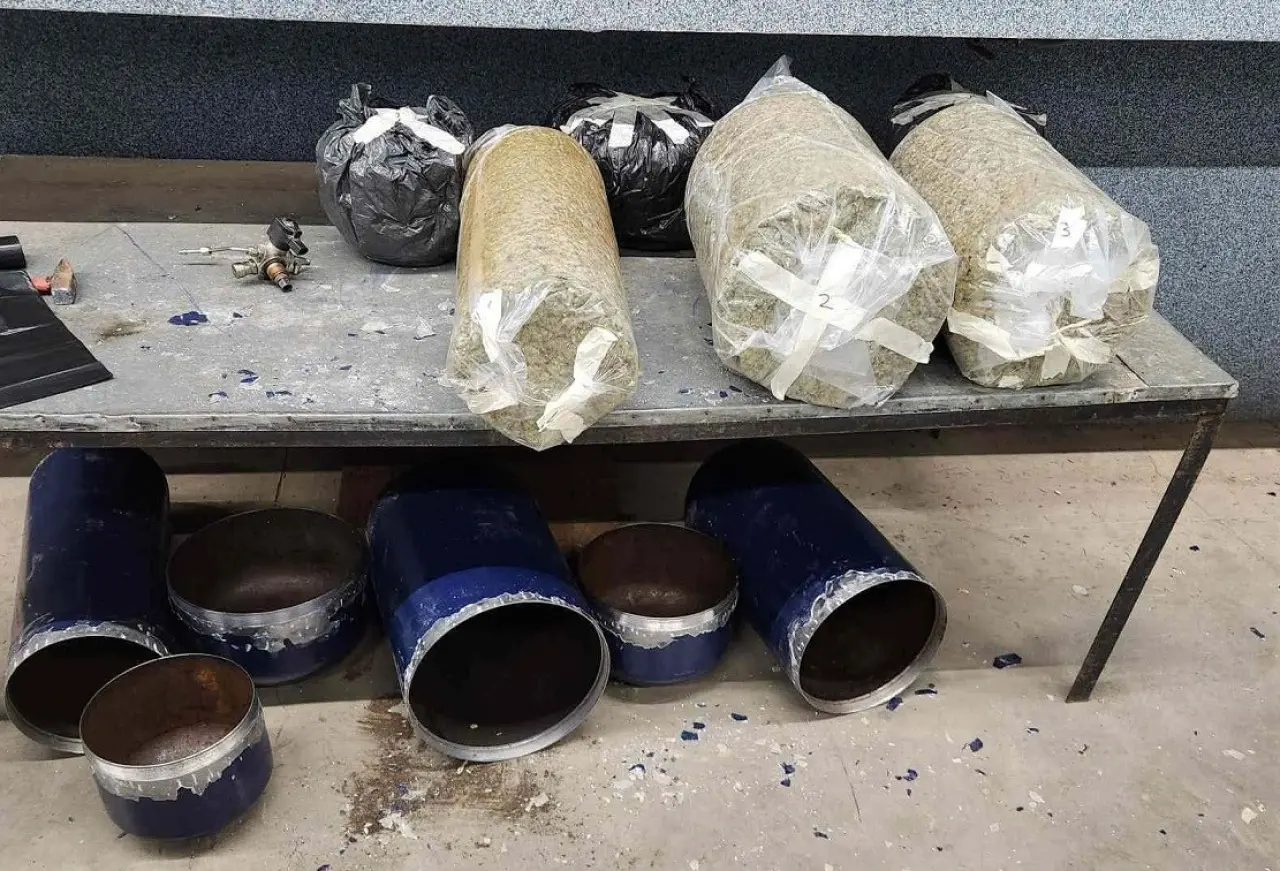 Gaz tüplerine gizlenmiş! 70 kilo esrar sınırda yakalandı 3