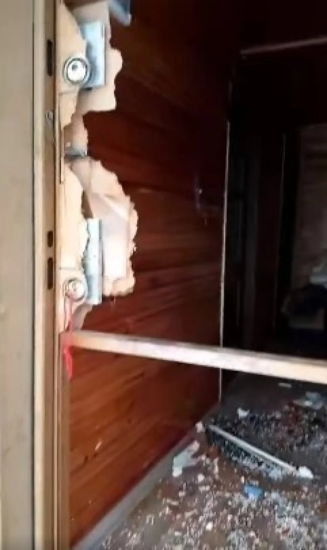 Yaylada ayı terörü! Çelik kapıyı paramparça etti 3