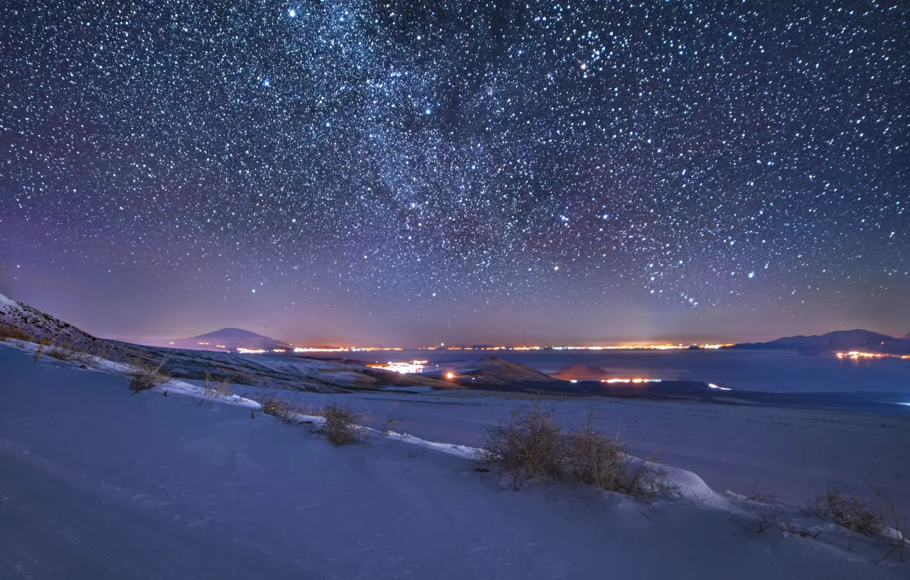 Bitlis semalarında gökyüzü şöleni! Geminid meteorları kartpostallık görüntüler oluşturdu 1