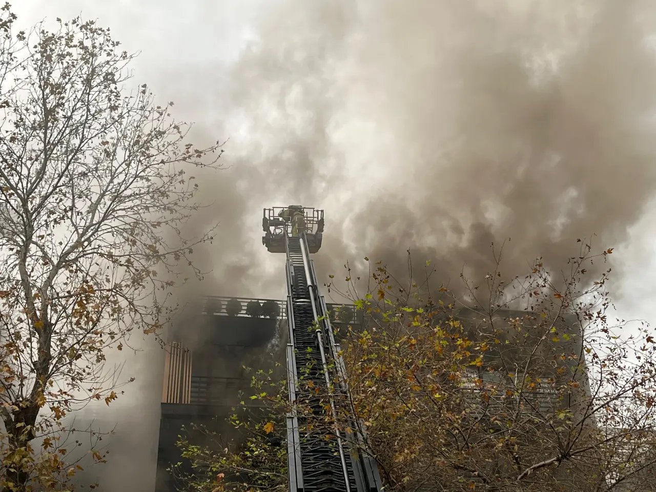 Caddede  Yangın Paniği 2