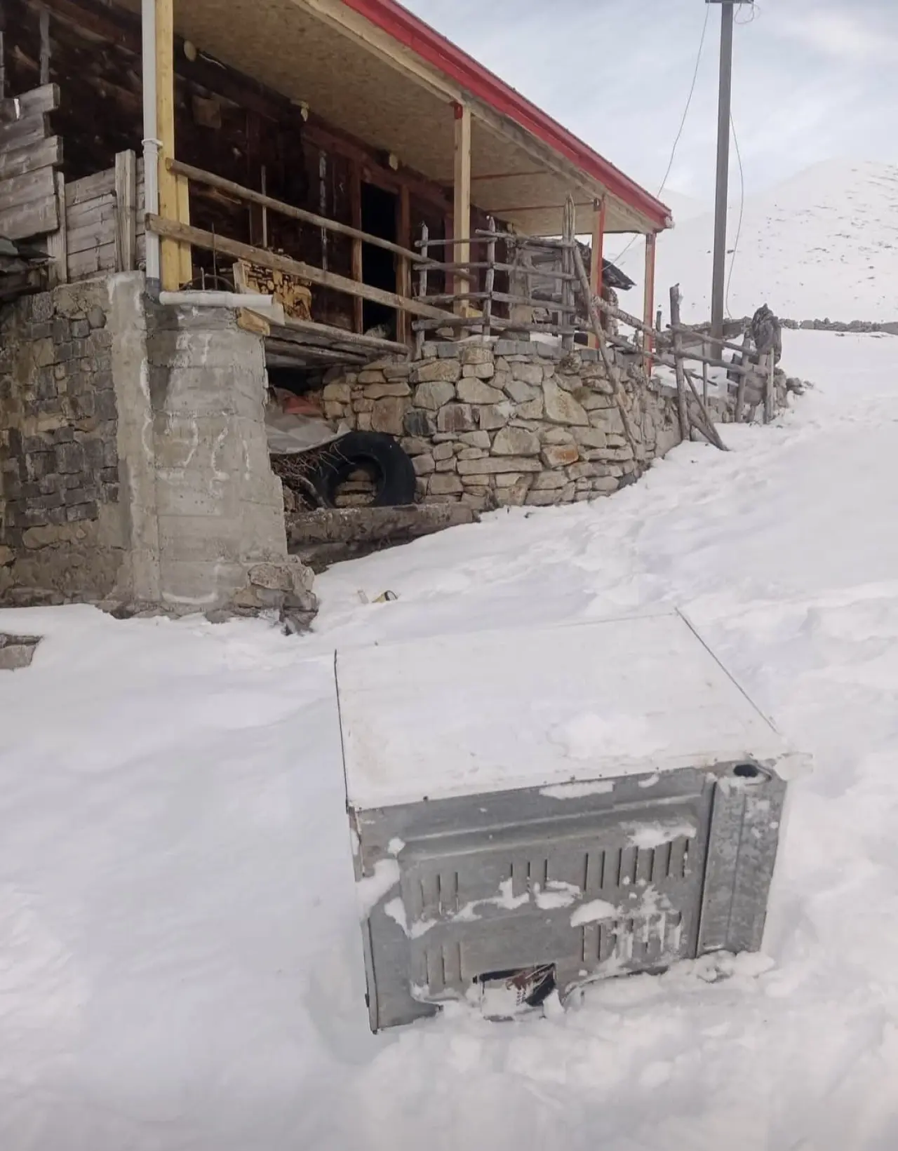 Yaylada ayı terörü! Çelik kapıyı paramparça etti 5