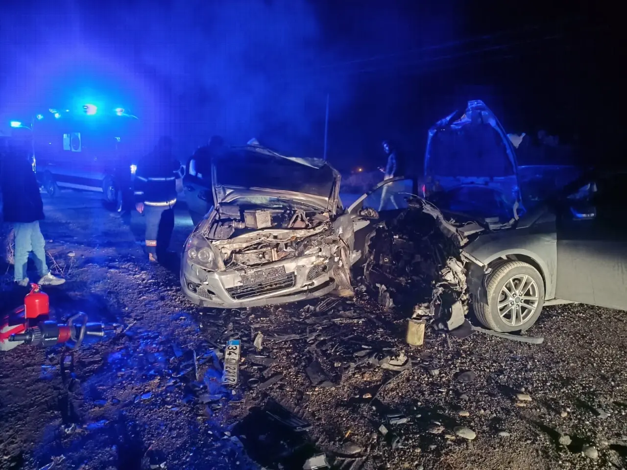 Adıyaman'da korkunç çarpışma! 5 yaralı 2