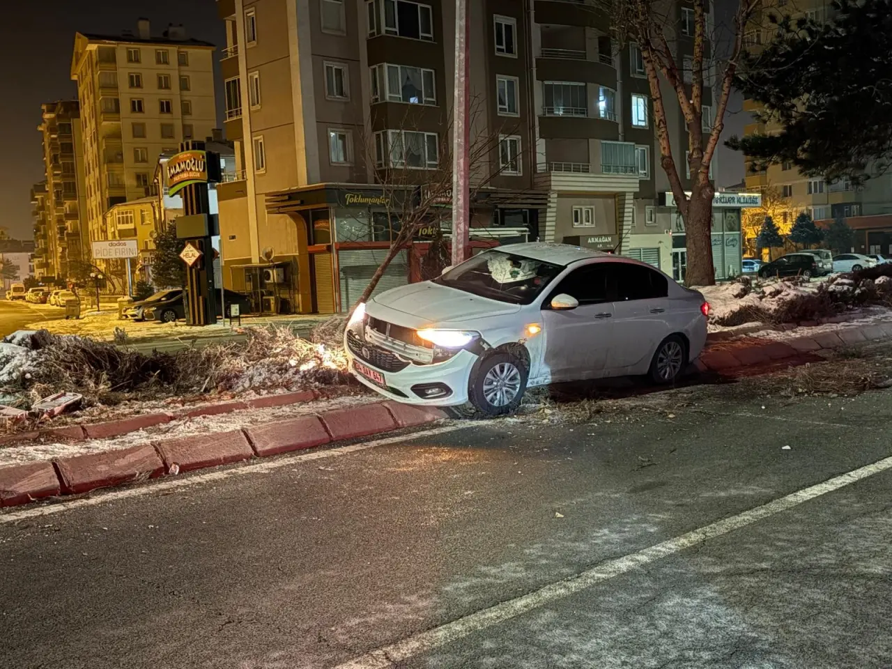 Ehliyetsiz alkollü sürücü dehşet saçtı! Önce ağacı devirdi, sonra direğe çarptı 5
