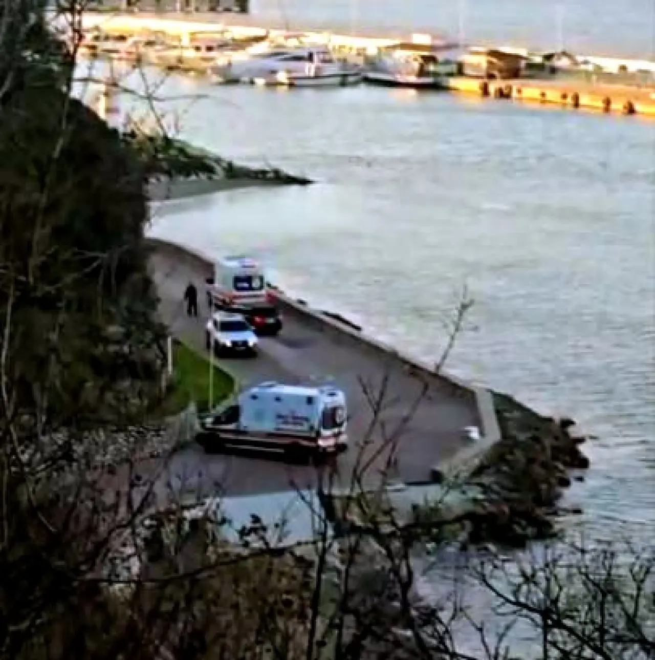 Direksiyon hakimiyetini kaybetti, denize uçtu! 2 yaralı 4