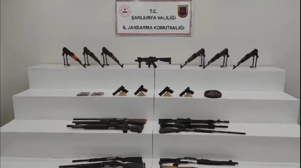 Şanlıurfa’da çok sayıda silah ele geçirildi, 7 gözaltı 1