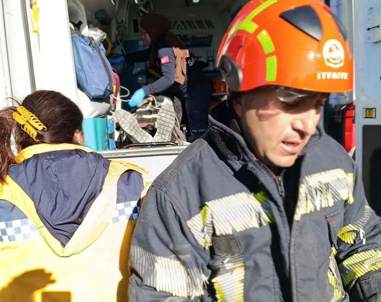 Denizli'de traktör devrildi! Facia son anda önlendi 4