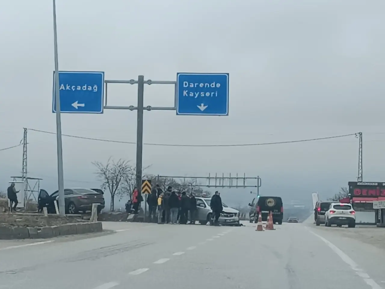 Malatya’da feci kaza! İki otomobil çarpıştı, 4 yaralı 2