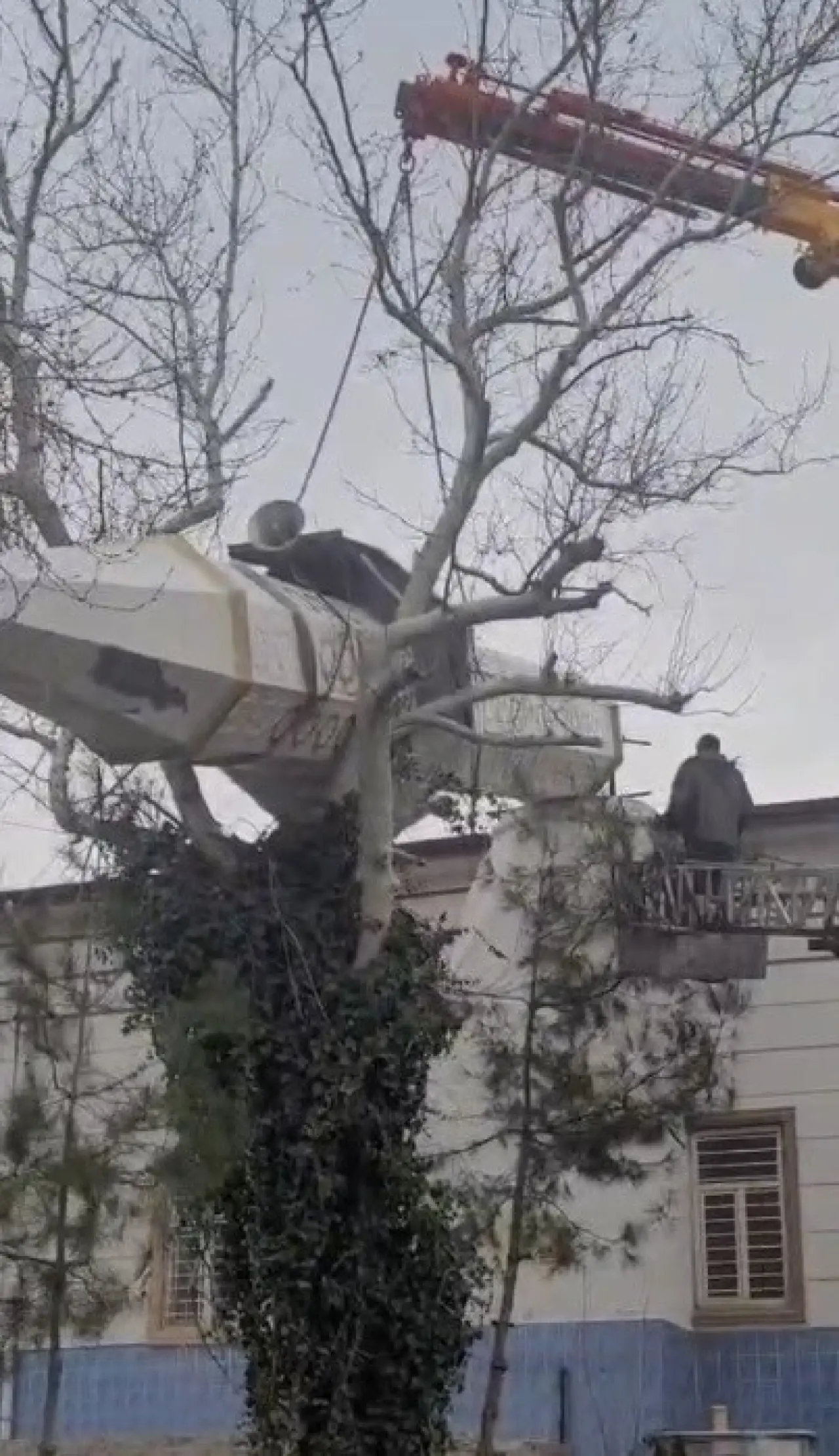 Osmaniye’de cami minaresi devrildi! Şok görüntüler 3